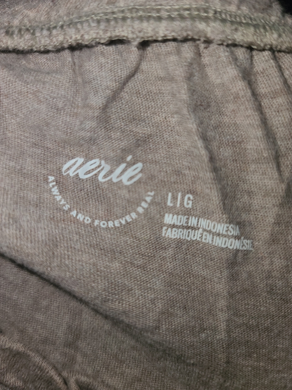 Aerie taupe relaxed knit lounge pants - Picture 3 of 3